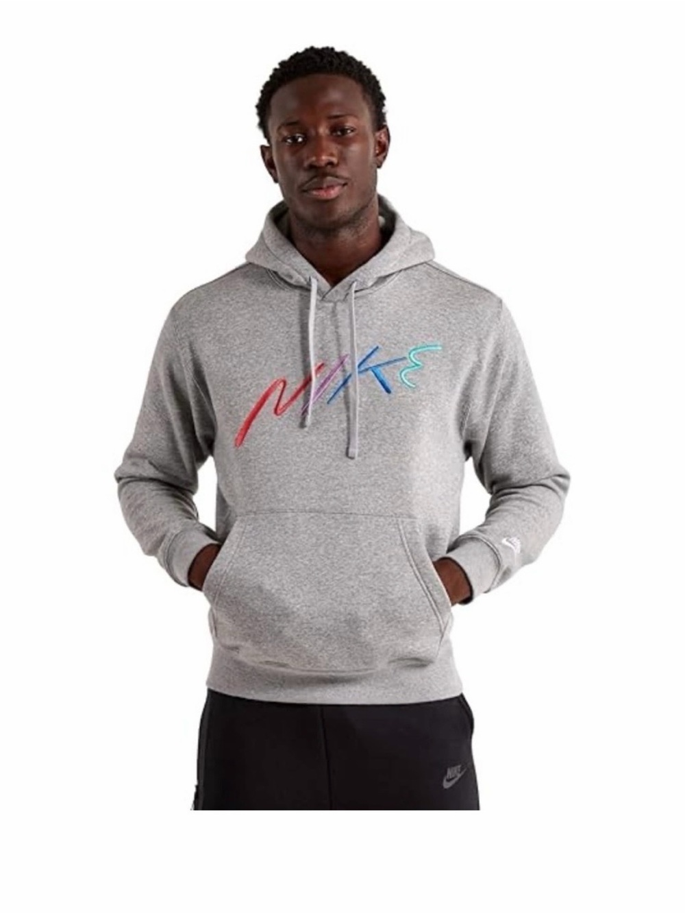 Nike Icon Skate Pullover Hoodie Large Grey Sweatshirt